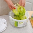 thumbnail image 3 of Secador Lechuga Manual Giratorio para Ensalada Con Tazón Y Colador Utensilios, 3 of 9