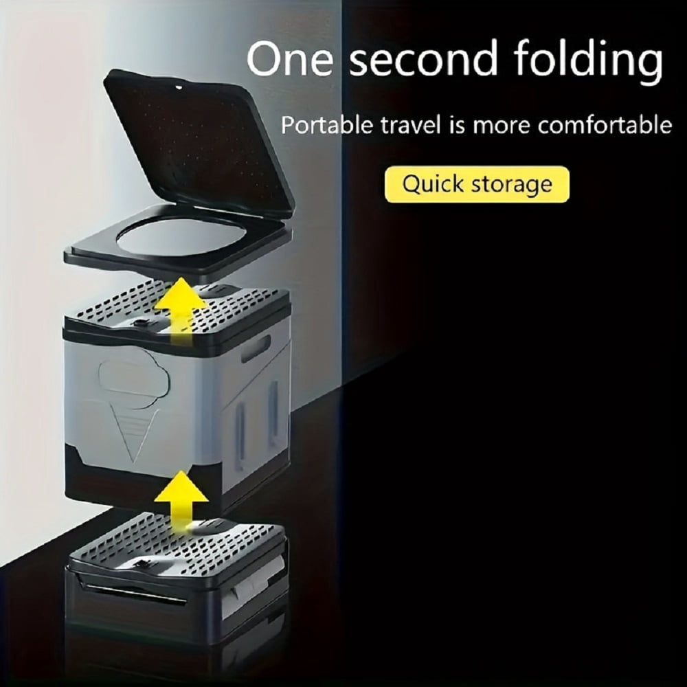 Portable Toilet Camping Toilets for Car Indoor Outdoor Commode Foldable Travel Potty for Camping,Tent,Hiking,Boating,Traffic jam,Home
