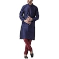 thumbnail image 1 of Royal Kurta Mens Silk Blend Kurta Pyjama (44, Navy Blue), 1 of 1