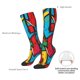 thumbnail image 4 of Fotbe Colorful Arrow Graffiti Pattern Calcetas Divertidas Estampadas para Hombre y Mujer, Calcetas de Algodón hasta la Rodilla para Caminar, Correr, Enfermería y Embarazo, 4 of 6