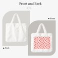 thumbnail image 2 of Yiaed Strawberry Print Fluffy Shoulder Bag Plush Bags Women Ladies Tote Bag Fluffy White Furry Purse Handbag for Autumn and Winter, 2 of 7