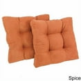 thumbnail image 2 of Blazing Needles 19-inch Squared Microsuede Tufted Dining Chair Cushion (Set of Two)-Color:Spice, 2 of 2