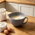 thumbnail image 5 of JJV Large Capacity Plastic Mixing Bowl with Pour Spout and Handle, Salad Bowl with Non-Slip Base, Oatmeal Bowl Serving Bowl for Baking, Cooking, Salad & Prepping, 5 of 6