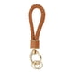thumbnail image 1 of Uxcell 1 Paquete Llavero de Cuero Trenzado, Correa de Llavero Tejida con 360 Grados Rotatable para Llave de Coche, Bolsa, Billetera, Oro/Marrón, 1 of 5