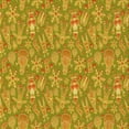 thumbnail image 1 of Ahgly Company Machine Washable Indoor Square Transitional Golden Brown Yellow Area Rugs, 8' Square, 1 of 7