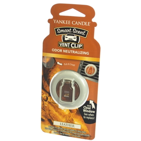 Yankee Candle Smart Scent Vent Clip Car & Home AC Air Freshener, (Best Leather Scent For Cars)