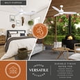 thumbnail image 5 of Vaxcel Curtiss 52-in. White Contemporary Indoor Outdoor Propeller Ceiling Fan with Wood Blades, Integrated LED Light Kit and Remote, 5 of 9
