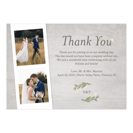 personalized wedding thank you card greenery lights 5 x 7 flat walmartcom - Custom Wedding Thank You Cards personalized wedding thank you card greenery lights 5 x 7 flat walmartcom - Custom Wedding Thank You Cards