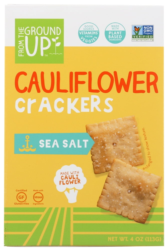 From The Ground Up Cauliflower Crackers Original, 4 Oz Walmart