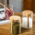 thumbnail image 6 of Round Glass Spice Jars Set - Kitchen Storage Containers for Sugar, Salt, Seasonings, Tea with Spoons and Sealed Lids, 6 of 9