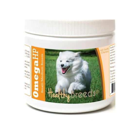 Healthy Breeds American Eskimo Dog Omega HP Fatty Acid Skin and Coat Support Soft Chews