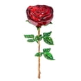 thumbnail image 2 of Decoración de flores rosas de cristal coleccionable, de cumpleaños, centro de Floral para boda, , Buffet, adorno de , artesanías rojo BLESIY Rosa de cristal, 2 of 8