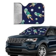 thumbnail image 4 of Disketp Windshield Sun Shade, Car Sun Shade For Front Window Astronaut Dinosaur And Space Sunshades Sun Visor Protector Blocks Uv Rays Foldable, 4 of 9