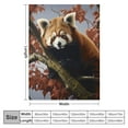 thumbnail image 4 of Pratyus Red Panda Throw Blanket for Couch Sofa Bed Office Travel Camping School Flannel Lightweight Soft Blanket All Seasons 60x80in, 4 of 6