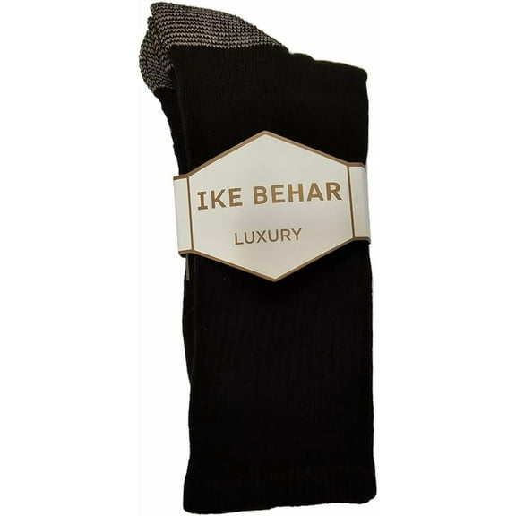 Ike Behar Luxury Socks - Tan/Dark Brown