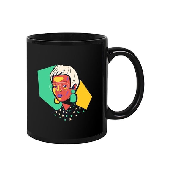 Girl W Short Hair Portrait Mug - Image by Shutterstock,