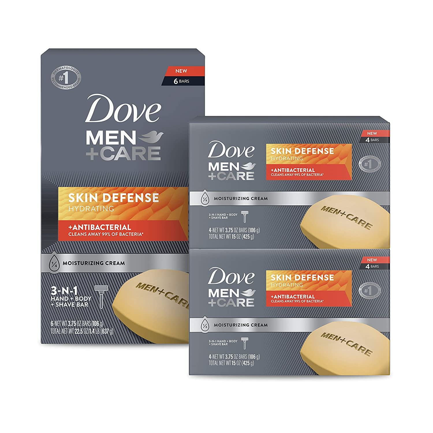 Dove Men+Care Soap Bar For Smooth and Hydrated Skin Care Skin