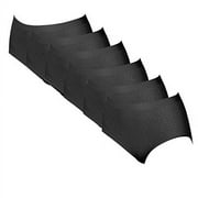 Bali Women's Microfiber Seamless Brief Panty (Pack of 6) 6 Black Damask