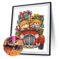 thumbnail image 1 of Cuadros Decorativos Kits de pintura de diamante 5D DIY Taladro redondo completo Mosaico de oso de dibujos animados (E1462) Wdftyju embutido en tela, 1 of 9