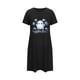 thumbnail image 5 of Camisón corto de talla grande para mujer, camisón de manga corta con estampado de pecho a la moda, camisón para mujer, 5 of 5