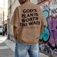 thumbnail image 5 of Christian Graphic Shirts for Men God's Plan Is Worth The Wait Oversized Acid Wash Tshirt Faith Back Print Religious T-shirts Casual Tops for Streetwear Summer Vacation, 5 of 6