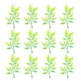 thumbnail image 1 of 80 Pcs Feuilles de Bambou en Plastique Simulation Décorations Micro-Paysage, 1 of 9