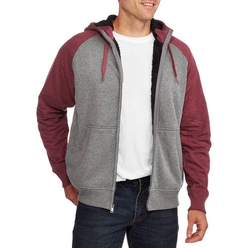 faded glory men's sherpa hoodie