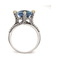 thumbnail image 2 of Sterling Silver w/14k Lt Swiss Blue Topaz Ring, 2 of 3