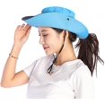 thumbnail image 1 of Sombrero para el sol azul para mujer, sombrero Buni de malla con ala ancha, protección UV para pesca al aire libre Rojo Verde Cocina, Decoración y Otros, 1 of 5