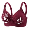 thumbnail image 4 of ALLLIST Wirefree Bras for Women Push up Plus Size Underwear Red Dog Paw Soft Ladies Bras Xs-4xl, 4 of 5