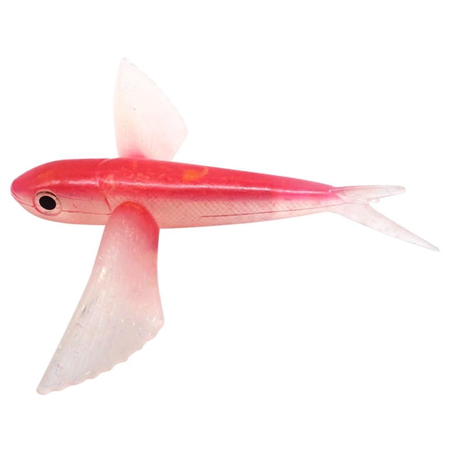 WDOplteas 21cm 124g Señuelos Pesca Pez Volador Biónico Cebo Suave Artificial (Rojo)