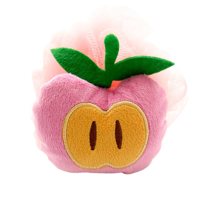 Boule de Bain en Forme de Fruit Boule de Bain Fleur Exfoliante Essuyer