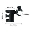 thumbnail image 2 of Stroller Cup Holder, Universal Cup Holder for Uppababy, Nuna, Doona Strollers, 360 ° Rotatable Bottle Holder for Stroller, Bike, Wheelchair, Walker, Scooter, 2 of 8