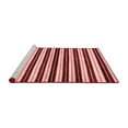 thumbnail image 2 of Ahgly Company Machine Washable Indoor Round Abstract Red Modern Area Rugs, 7' Round, 2 of 4