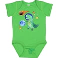 thumbnail image 3 of Inktastic Tyrannosaurus Rex Vs. Meteor Fun Space Dinosaur Boys or Girls Baby Bodysuit, 3 of 5
