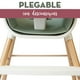 thumbnail image 5 of Silla Alta Para Bebes | Silla Periquera Para Bebe | Periquera De Madera Con Cinturon De 5 Puntos Y Bandeja Retractil | Silla Para Bebes Multiusos (Verde), 5 of 5