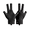 Left Half finger-Black, variant on Billiard Gloves,Pool Glove for Left/Right Hand-Breathable, Non-Slip, Comfortable Fit for Men & Women