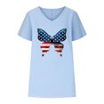 thumbnail image 3 of Birdeem Women V-Neck Print T-Shirts Fashion Comfortable Female Blouses Tops, 3 of 6