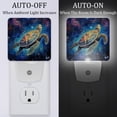 thumbnail image 2 of Sea turtle LED Square Night Lights - Energy Efficient & Elegant Decorative Lighting for Your Home - Set of 2 Understated Square LED Nightlights, 2 of 6