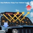 thumbnail image 5 of FUIALDOLG Front Windshield Sun Shade Yellow Blue Moon&Stars Foldable Car Sun Shade Fit for SUV Truck Off-road Vehicle, Keep Car Interior Cooler, 5 of 7