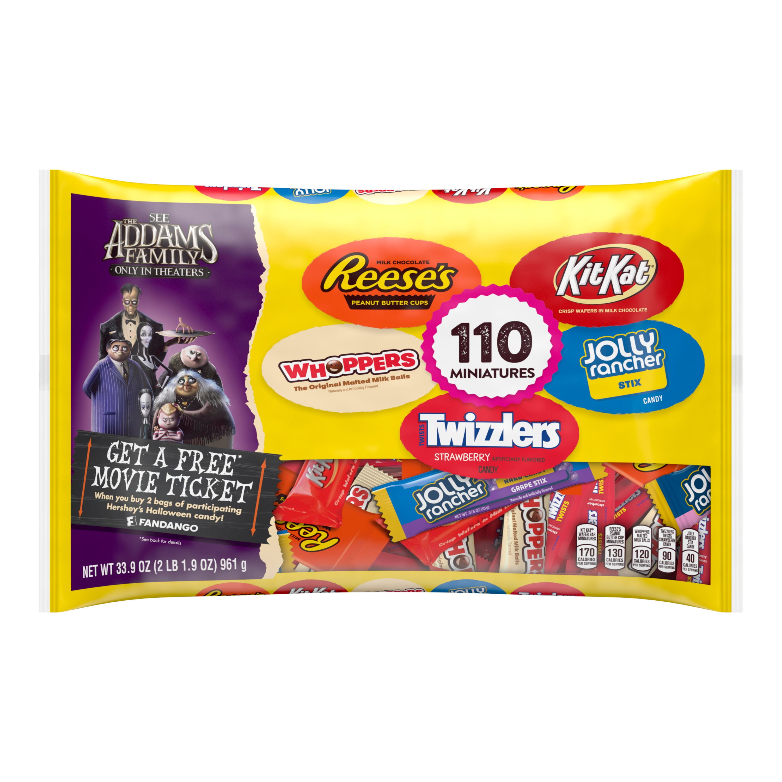 Hershey's, Halloween Miniatures Assorted Chocolate Candy, 110 Pieces