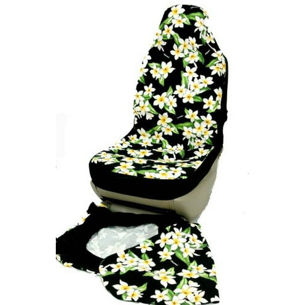 Hawaiian Car Seat Covers Black Plumeria Flower Set Of 2 Front Bucket Made In Hawaii Com - Auto Seat Covers Hawaii Hawaiian Car Seat Covers Black Plumeria Flower Set Of 2 Front Bucket Made In Hawaii Com - Auto Seat Covers Hawaii