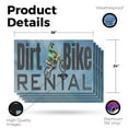 thumbnail image 2 of Dirt Bike Rental Vinyl Decal 5 Pack of 24 Inch x 36 Inch Weatherproof Heavy-Duty Adhesive Backing | Outdoor Adventures, Eco-Friendly Travel, Easy Access | Made in USA, 2 of 6