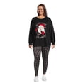 thumbnail image 3 of Christmas Women's Plus Size Brushed Leggings from Feeling Festive, 2-Pack, 28” Inseam, 3 of 6