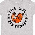 thumbnail image 4 of Inktastic Live Love Red Pandas Boys or Girls Toddler T-Shirt, 4 of 5