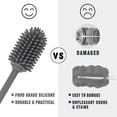 thumbnail image 3 of Silicone Bottle Cleaning Brush With Long Handle, 12.5" Water Bottle Cleaner For Baby Bottles, Hydro Flask, Sports Bottle, Vase, Glassware, Perfect For, 3 of 5