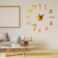 thumbnail image 7 of MERILER DIY Mirror Surface Wall Clock Kit with Acrylic Number Sticker, Easy to Install Large Wall Clock Perfect for Living Room Decoration, 7 of 7