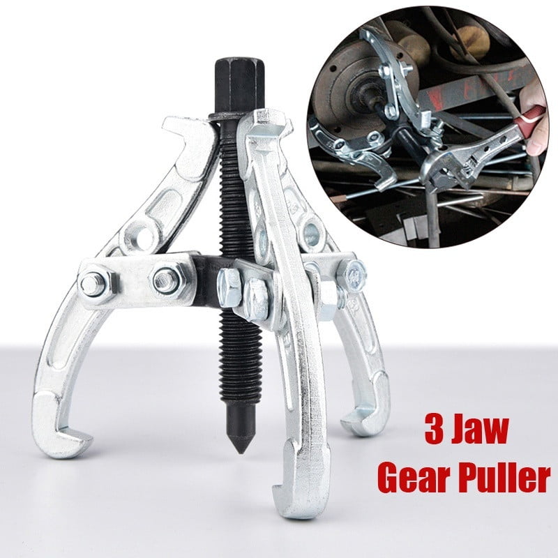 4in and 6in 3-Jaw Gear Puller Hub Bearing Puller Set Car Van Wheel Gear Pulleys Remover Tool Qiilu 3in 