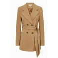 thumbnail image 2 of Anastasia Fashions - Womens Winter Double Breasted Belted Jacket Camel Size 4, 2 of 5