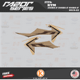 thumbnail image 2 of Kalair GFX Graphics Kit for KTM Enduro 4-Stroke 250 XC-F, 350 XC-F and 450 XC-F (2019-2022) Razor Series, 2 of 5